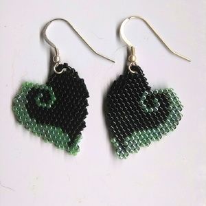 JRW Heart Love Valentine Beaded Ear